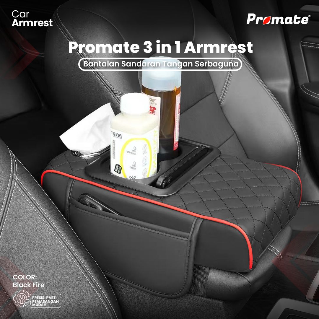 Promate Armrest 3in1 – Nyaman, Rapi, & Multifungsi dalam Satu Produk!